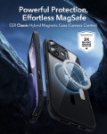 ESR Apple iPhone 17 Classic Hybrid Magsafe Kılıf Şeffaf Siyah resmi