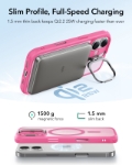 ESR Apple iPhone 17 Classic Hybrid MagSafe Standlı Kılıf – Pembe resmi