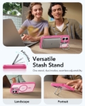 ESR Apple iPhone 17 Classic Hybrid MagSafe Standlı Kılıf – Pembe resmi