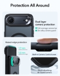 ESR Apple iPhone 17 Air Classic Hybrid Magsafe Standlı Kılıf- Siyah resmi