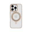 Rock Iphone 16 Pro Max Soft Rotating MagSafe Stantlı Kılıf Çöl Titanyum resmi