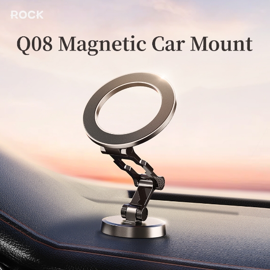Rock Q08 Teleskobik MagSafe Araç Tutucu resmi