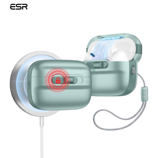 ESR Airpods Pro HaloLock Magsafe Pulse FlickLock Kılıf Yeşil resmi