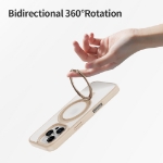 Rock Iphone 16 Pro Bej Soft Rotating MagSafe Stantlı Kılıf resmi