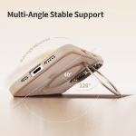 Rock Iphone 16 Pro Bej Soft Rotating MagSafe Stantlı Kılıf resmi