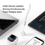 Rock AirTag Akıllı Takip Cihazı Apple MFi Sertifikalı – Beyaz resmi