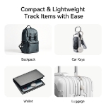 Rock AirTag Akıllı Takip Cihazı Apple MFi Sertifikalı – Beyaz resmi