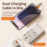 Rock P28 10.000 mAh 20W MagSafe Kablosuz Powerbank Siyah ( Dijital Gösterge ) resmi