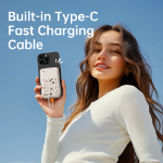 Rock P28 10.000 mAh 20W MagSafe Kablosuz Powerbank Siyah ( Dijital Gösterge ) resmi