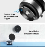 Rock Elektronik Vakumlu 360 Döner Araç ve Masaüstü Telefon Tutucu Siyah resmi