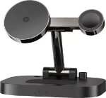 Rock W52 4 In 1 Kablosuz Şarj Standı iPhone & Airpods &  Watch &  Pencil resmi